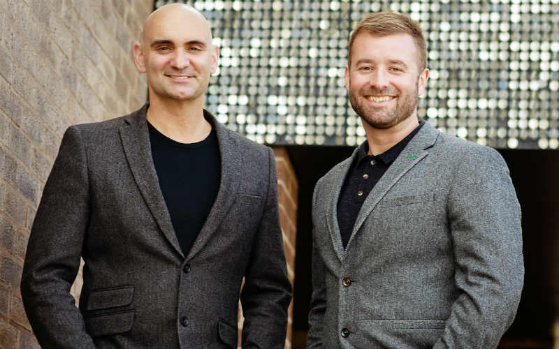 Co-founders Damian Hanson, left, and David Hague