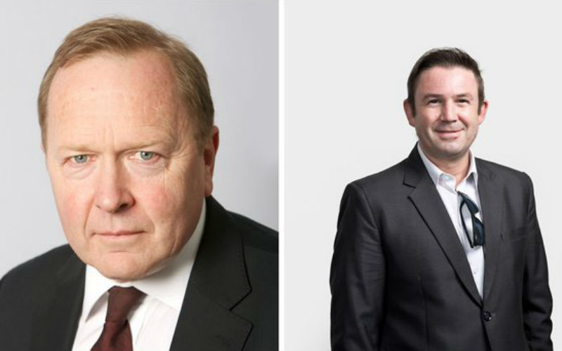 New chairman Neil Butler, left, and CEO Jonathan O'Halloran