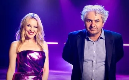 Kylie Minogue and ROXi CEO Rob Lewis