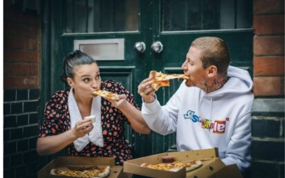 English cook and TV personality Gizzi Erskine, and rapper and songwriter, Professor Green