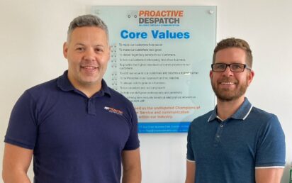 (l-r) Proactive Despatch operations director Craig Hyland and Roy Graham