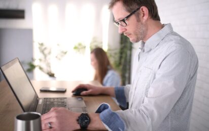 Man on laptop