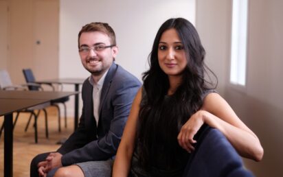 Bea Bakshi and Miles Payling, co-founders, C the Signs