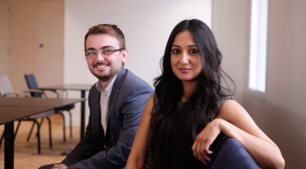 Bea Bakshi and Miles Payling, co-founders, C the Signs