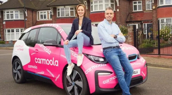 Carmoola founder Aidan Rushby and Amy McKechnie