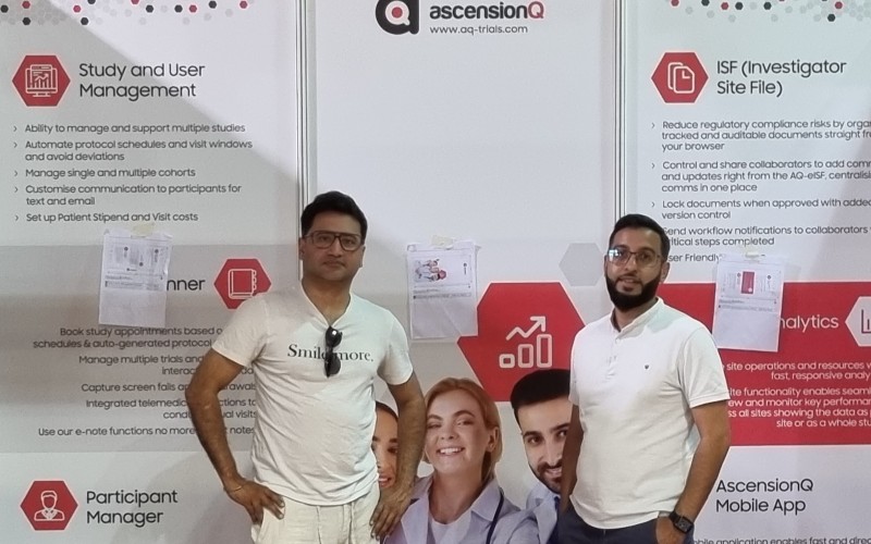 Dr Amitava Ganguli, co-founder and CEO, Ash Mahmud, co-founder of Ascension-Q