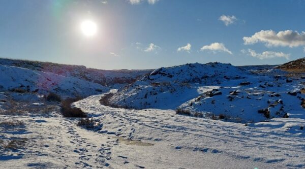 Lee Quarry in the snow 6