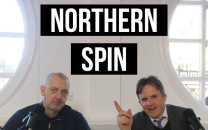 Michael Taylor and Chris Maguire, co-hosts, Northern Spin