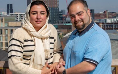 UrbanChain CEO Somayeh Taheri (left) and COO Mo Hajhashem