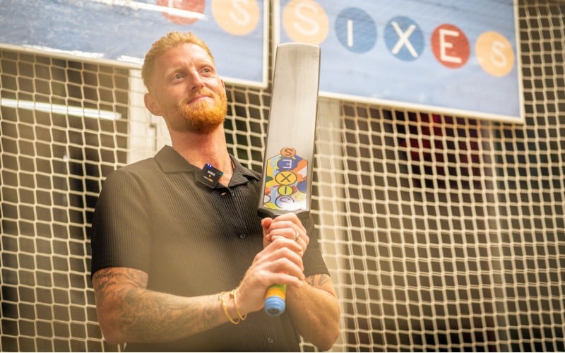 Ben Stokes batting - Sixes Social Cricket