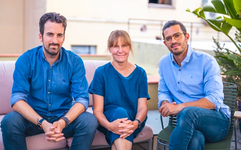 Oliva - (l-r) Sançar Sahin, Dr Sarah Bateup and Javier Suarez