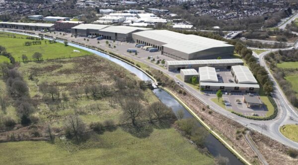 CGI of FI Real Estate Management's new £26m industrial business park at Botany Bay