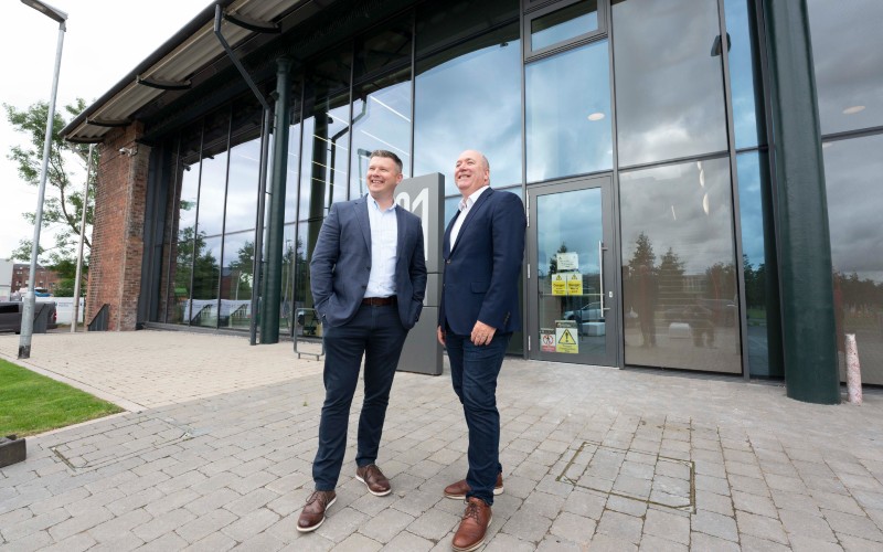 L to R Jonathan Burridge, CEO of Utopi and Martin McKay, Chief Executive of Clyde Gateway