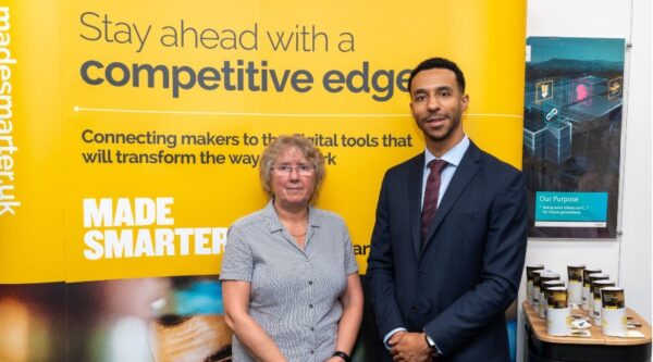 Donna Edwards, Director of Made Smarter North West and Paul McLaren, Production Director for BAE Systems, and new Chair of Made Smarter North West’s Steering Group