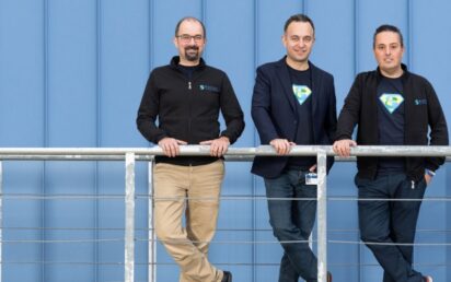 From left to right, the founders of Eatron Technologies, Can Kurtulus (CTO), Dr Umut Genc (CEO) and Amedeo Bianchimano (CCO)