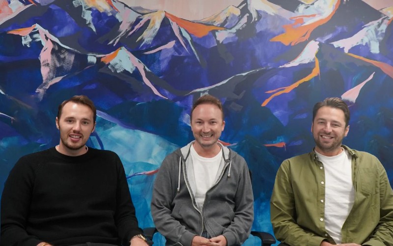 Dominic McGregor, David Newns and Charlie Yates, founders of VC Fearless Adventures