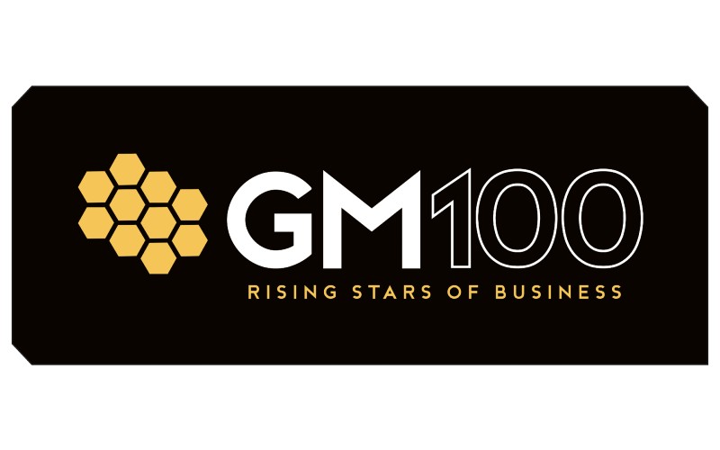 GM 100 Rising Stars of Business logo black