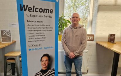 Dan Knowles from Northern Reach at Barclays Eagle Lab, Burnley