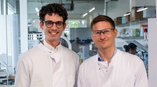 James Field, left, LabGenius) and Oliver Hardick, M Ventures