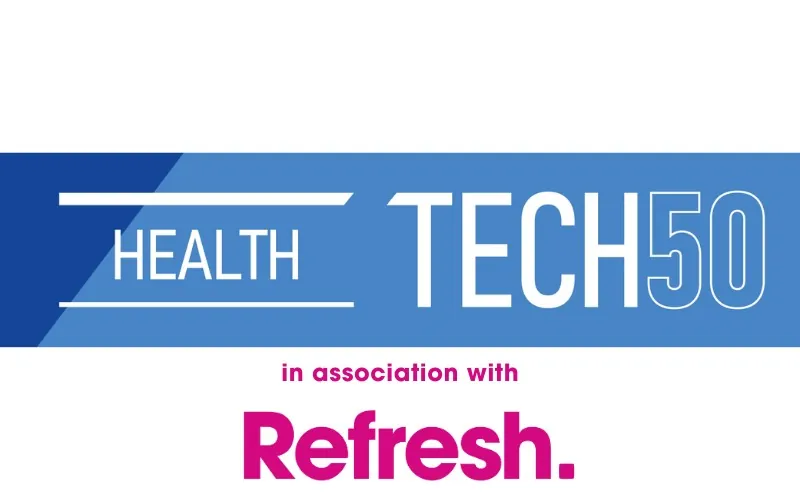 HealthTech 50 logo with Refresh v2