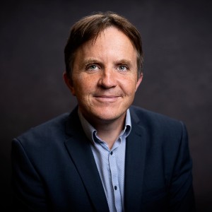 Jonathan Symcox at the London Marathon finish