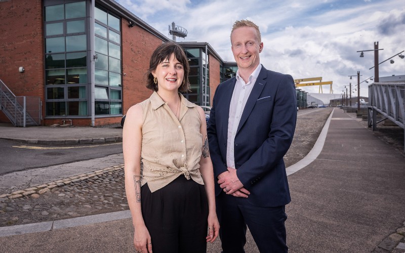 Meg Magill, INVENT Programme Manager at Catalyst and Niall Devlin, Head of Business Banking NI at Bank of Ireland