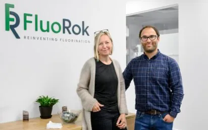 FluoRok co-founders Veronique Gouverneur & Gabriele Pupo