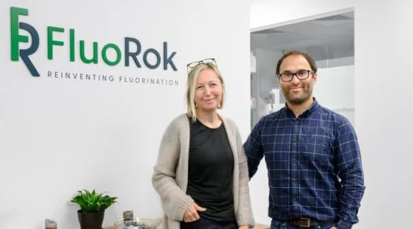 FluoRok co-founders Veronique Gouverneur & Gabriele Pupo