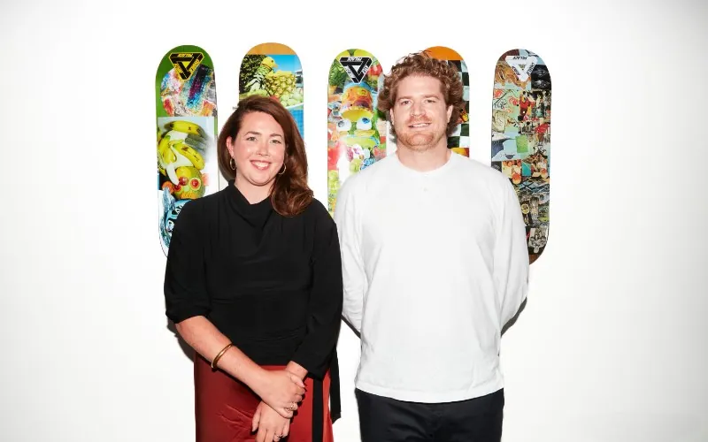 Jacinta Faul, CEO at Social Chain, with Oli Green, executive chairman at Brave Bison