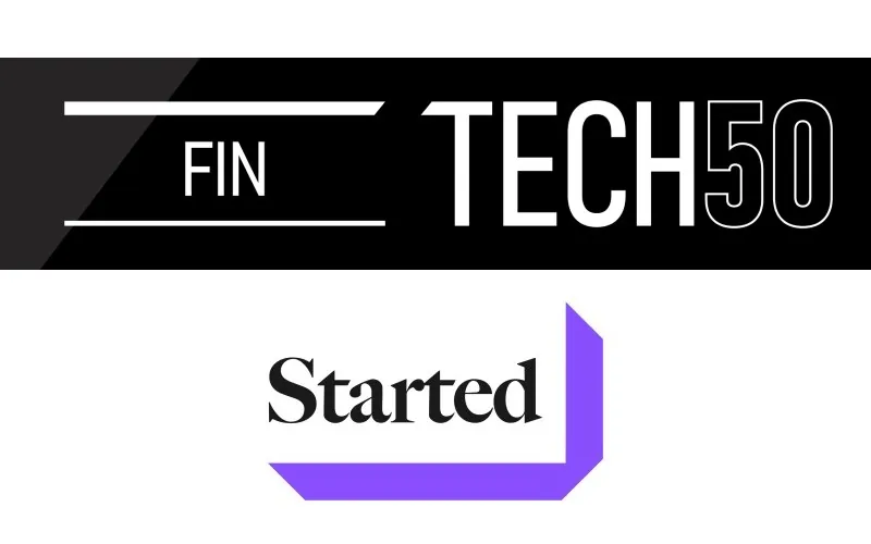 FinTech 50 with Started logo