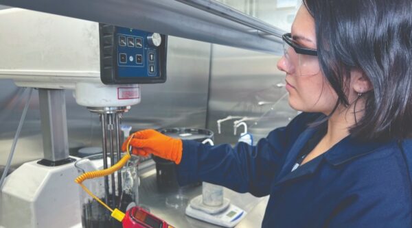 Making Concretene in our Formulations Lab in the GEIC(1)