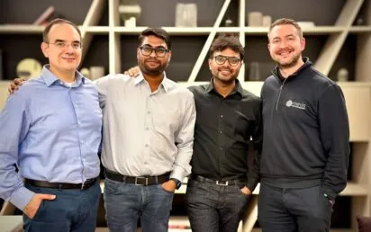 Scalpel AI l-r Dimitrios Stoimenou Shahnawaz Ahmed Yeshwanth Pulijala Lee Lindley