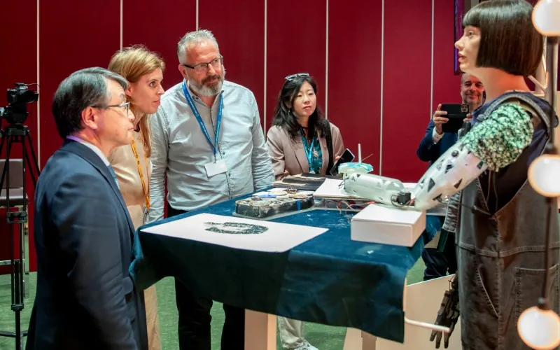 Ai-Da at the United Nations with Princess Beatrice