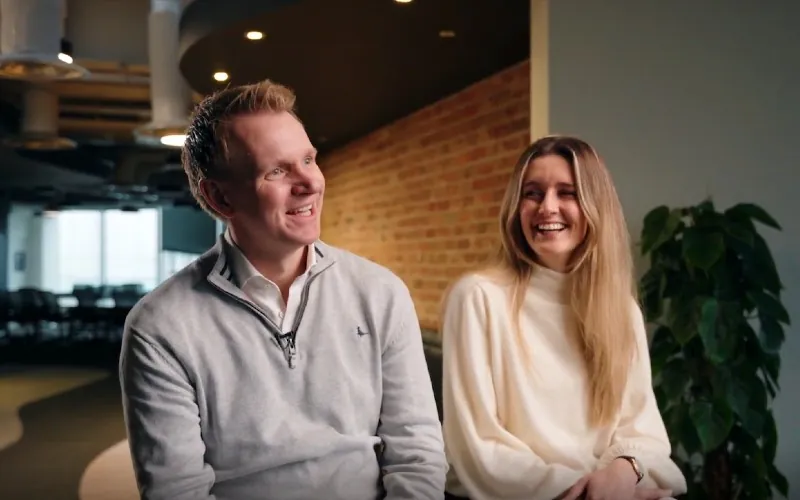 Dr Chris Evans and Sophie Copley, co-founders, Little Journey