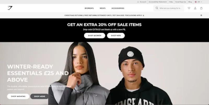 Gymshark website