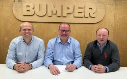 Jack Allman (Bumper CCO and Co-founder) Jonathan Sharman (AutoBI CEO) and James Jackson (Bumper CEO)