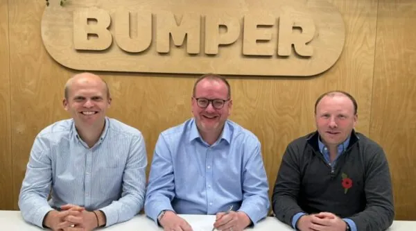 Jack Allman (Bumper CCO and Co-founder) Jonathan Sharman (AutoBI CEO) and James Jackson (Bumper CEO)