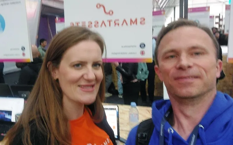 Lindsay Hong, CEO & co-founder, SmartAssets with Jonathan Symcox at Web Summit