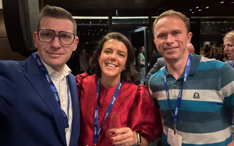 Patrick Smith of Zally, Nicole Lowe of KPMG Emerging Giants and Jonathan Symcox at Web Summit