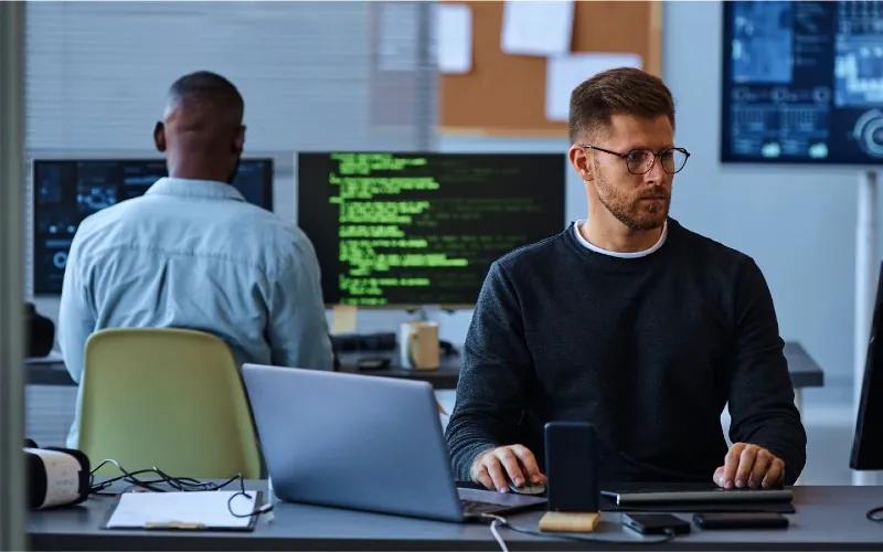 Techies coding