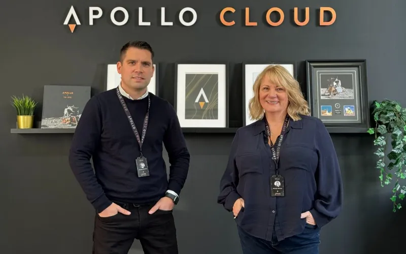 Apollo Cloud co-founders, Jonathan Marsden and Michelle Atkinson