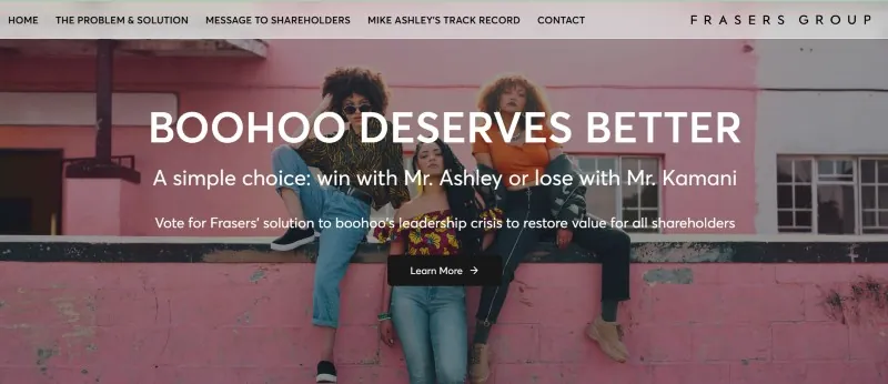 boohoodeservesbetter.com website