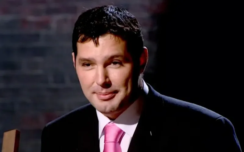 Gavin Wheeldon on Dragons Den in 2007