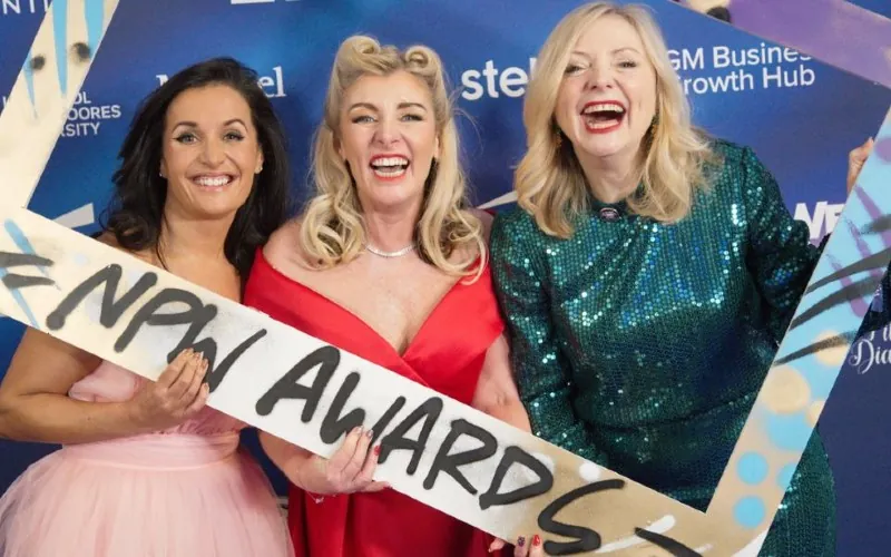 Left to right - Nina Hossain, Simone Roche MBE & Tracy Brabin at the 2024 Northern PoWEr Women Awards