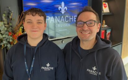 Father and son James and Charlie Cole, Panache Cruises