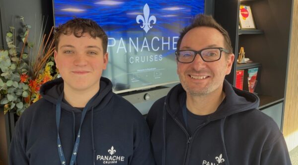 Father and son James and Charlie Cole, Panache Cruises