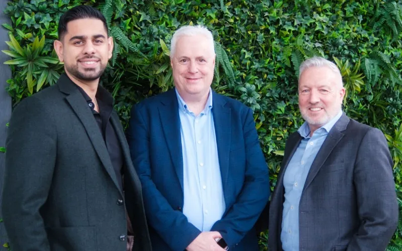 L-R - Fayyaz Shah, COO at METCLOUD; Mike Lewis, sector lead for creative, digital & tech at WMGC; and Ian Vickers, CEO at METCLOUD