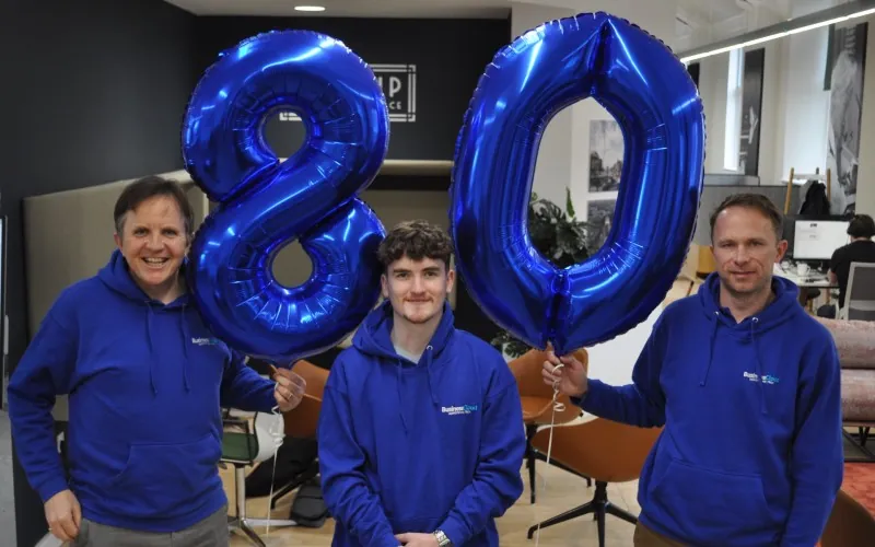 Chris Maguire, Patrick Killeen and Jonathan Symcox of BusinessCloud