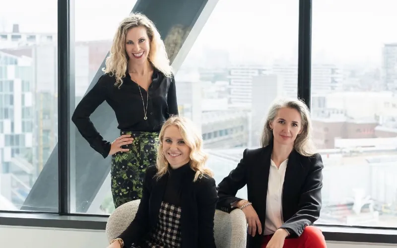 THEMA Capital founding general partners Pamela Walker Geddes, Esther Reynal de St Michel Richardot and Tatum Getty