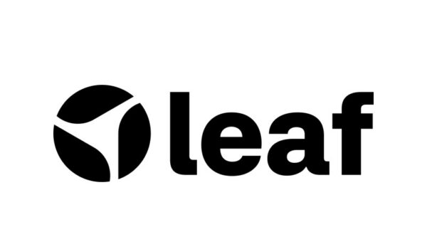 Leaf logo - black
